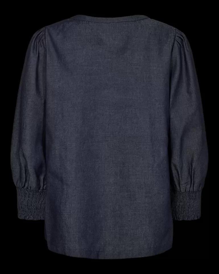 FREEQUENT FQABY - SHIRT - BLUE DarkBlue Cheap