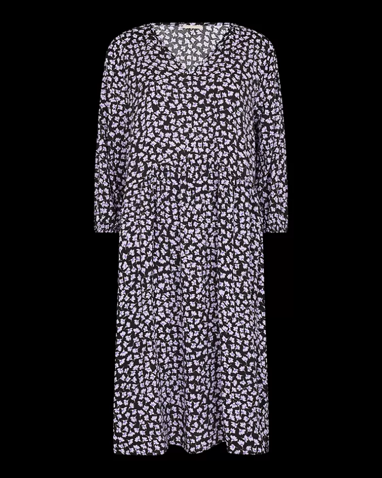 FREEQUENT FQADNEY-DRESS - BLACK Blackw.Lavender New