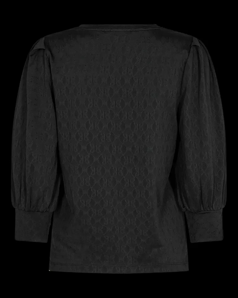 FREEQUENT FQBLOND - BLOUSE WITH BALLOON SLEEVES - Black Discount