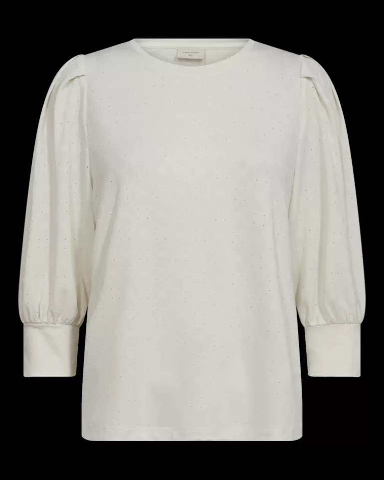 FREEQUENT FQBLOND - BLOUSE WITH BALLOON SLEEVES - WHITE Off-white Fashion