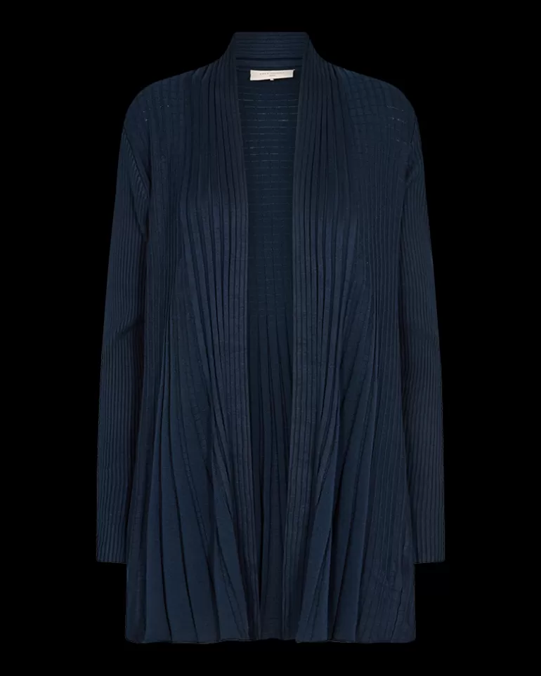 FREEQUENT FQCLAUDISSE - LONG CARDIGAN - BLUE Salute Online