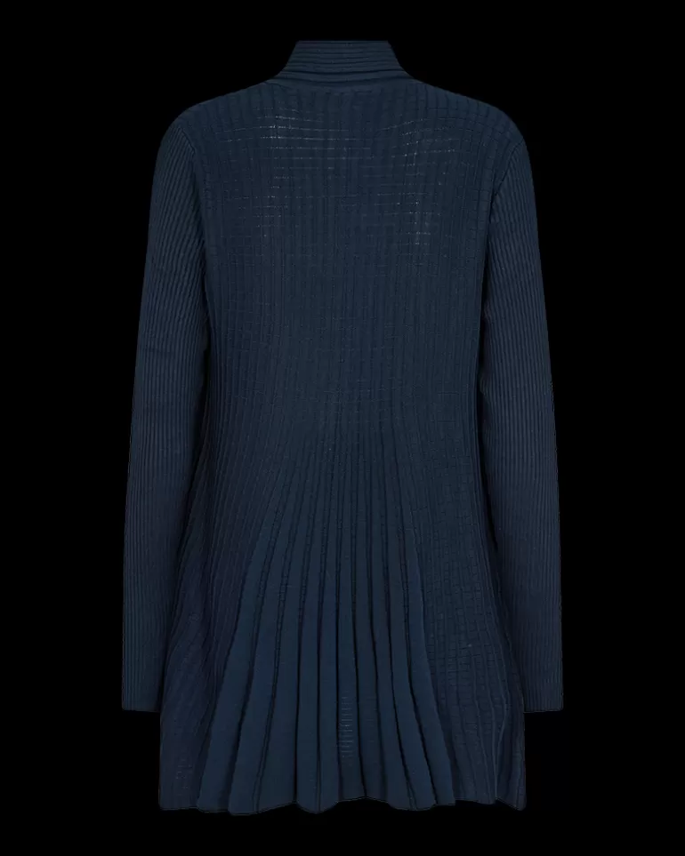 FREEQUENT FQCLAUDISSE - LONG CARDIGAN - BLUE Salute Online