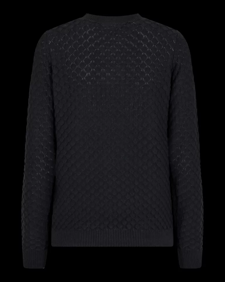 FREEQUENT FQDODO - KNITTED PULLOVER - Black Outlet