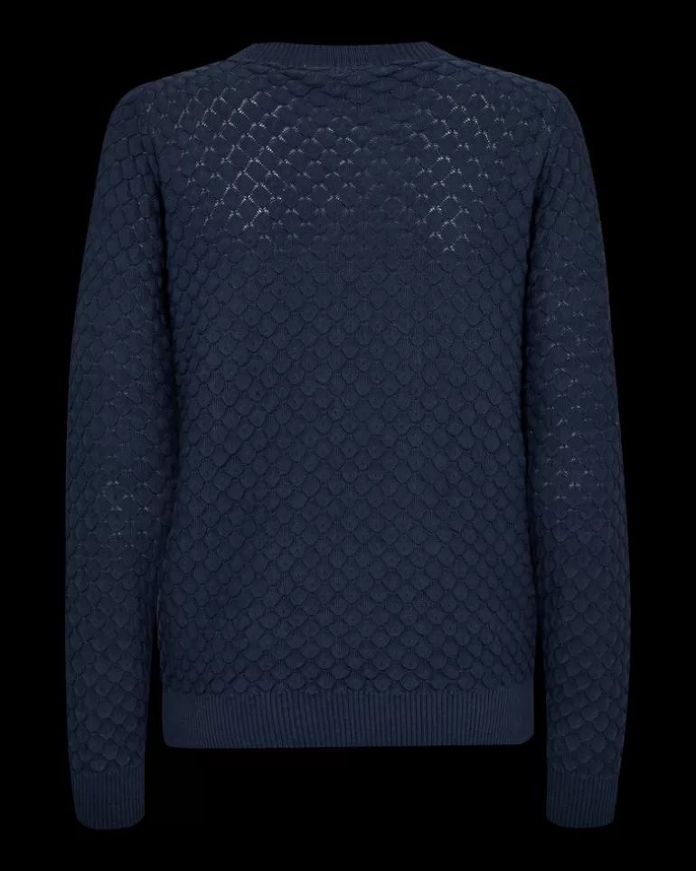 FREEQUENT FQDODO - KNITTED PULLOVER - BLUE VintageIndigo Sale