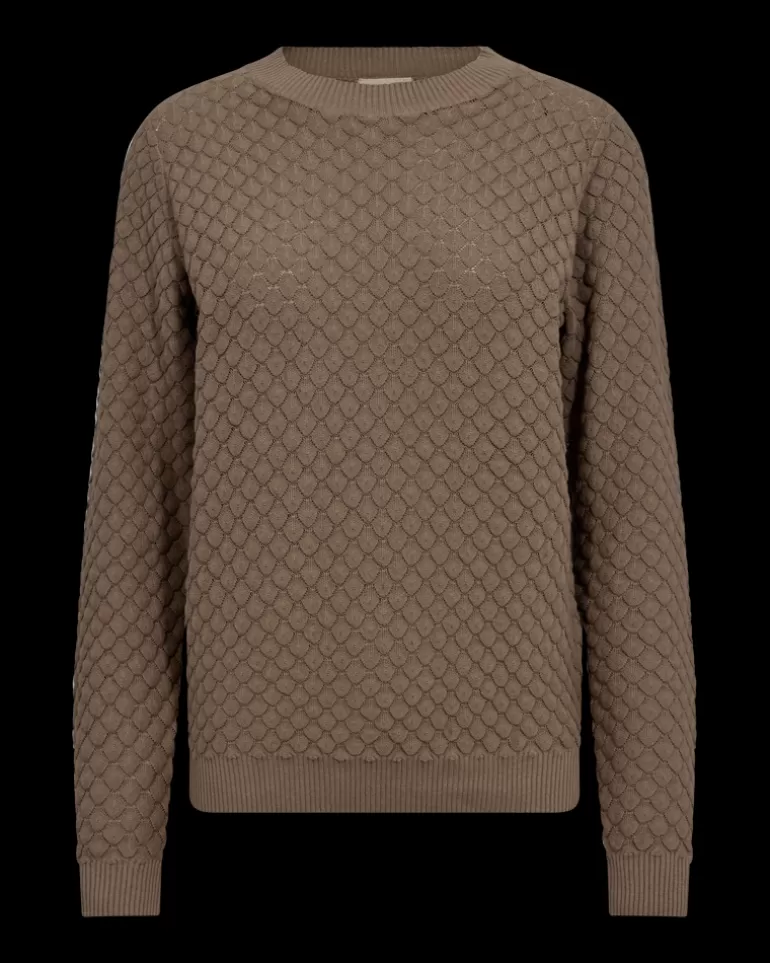 FREEQUENT FQDODO - KNITTED PULLOVER - BROWN DesertTaupe New