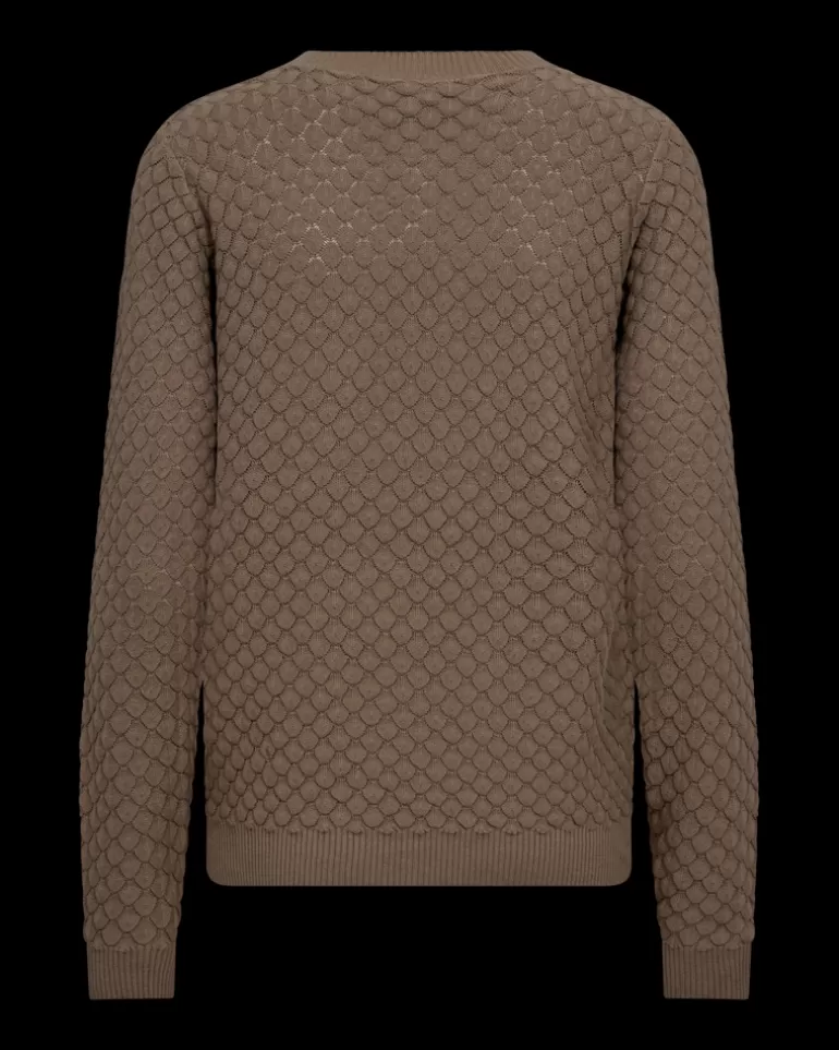 FREEQUENT FQDODO - KNITTED PULLOVER - BROWN DesertTaupe New