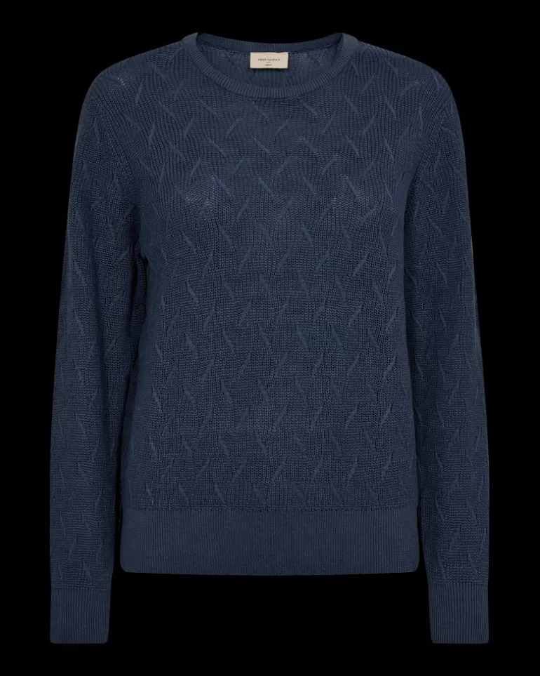 FREEQUENT FQDODO - PULLOVER - BLUE VintageIndigo New