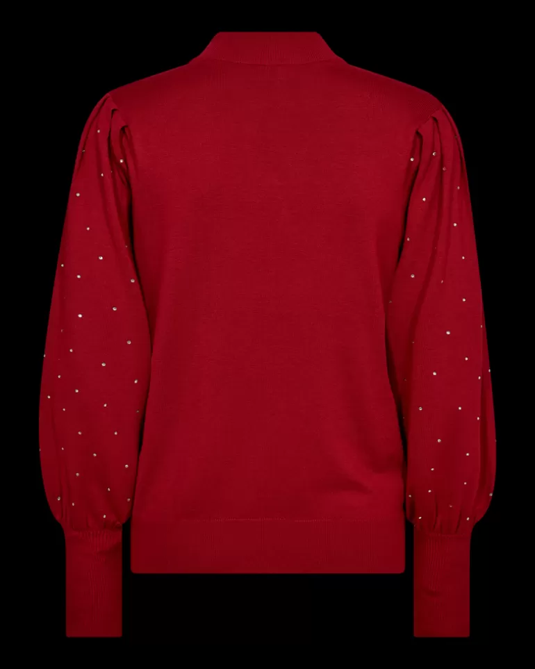 FREEQUENT FQDOTKA - PULLOVER - RED ChiliPepper Outlet
