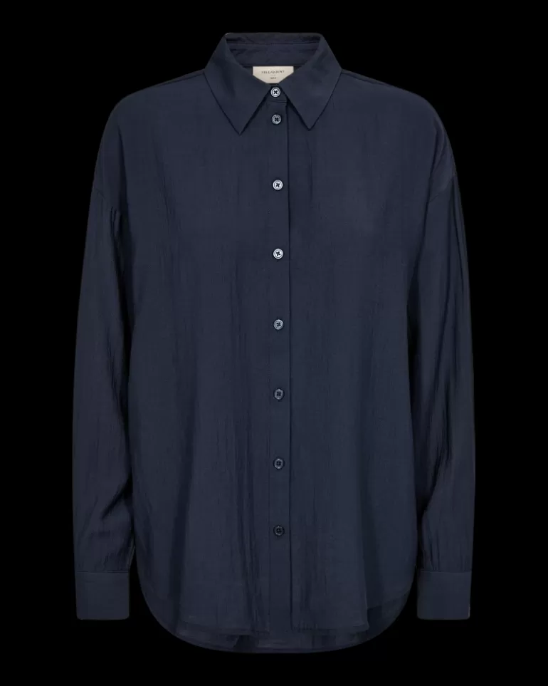 FREEQUENT FQELODIE-  SHIRT - BLUE NavyBlazer Clearance