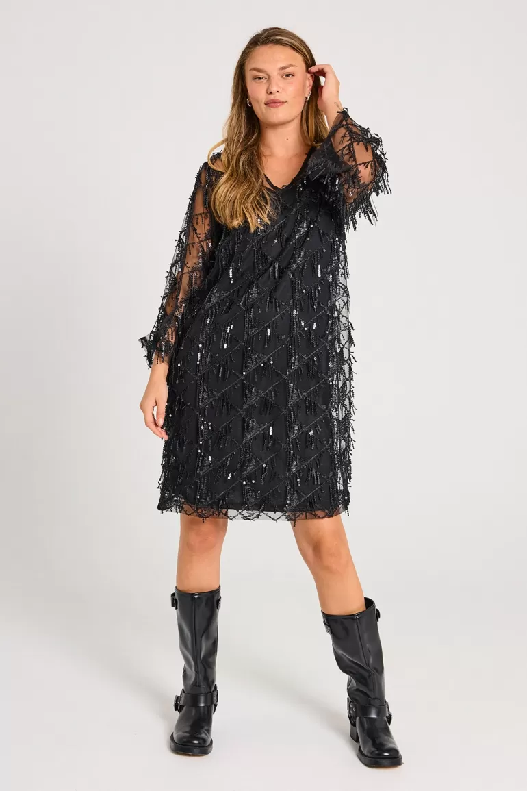 FREEQUENT FQGLINS - DRESS - Black Flash Sale