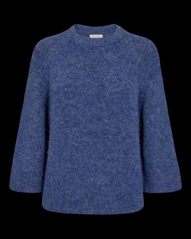 FREEQUENT FQGRSLULU - PULLOVER - BLUE AND PURPLE DeepUltramarineMel. Outlet