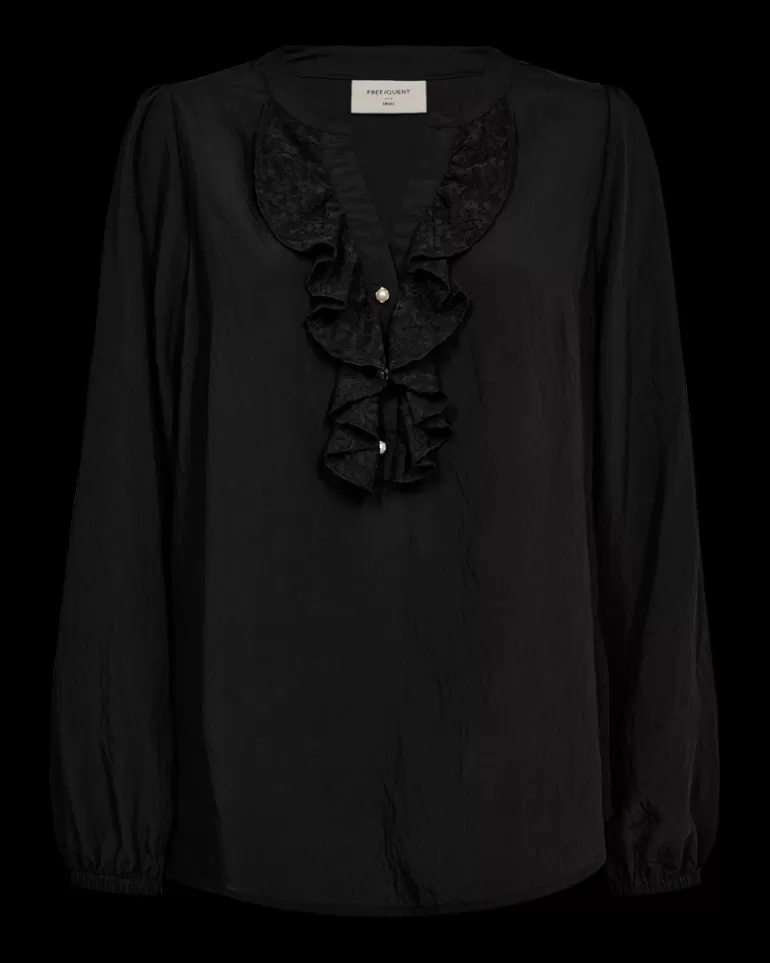 FREEQUENT FQGRULY - BLOUSE - Black Best Sale