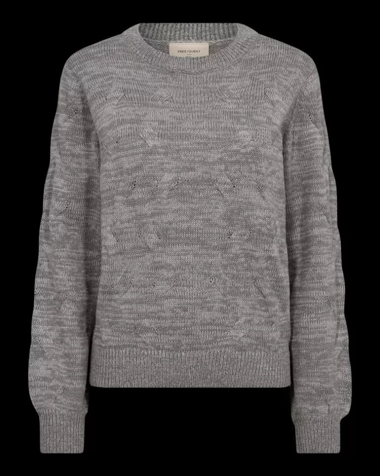 FREEQUENT FQJAZZ - KNITTED PULLOVER - GREY MediumGreymlg. Fashion