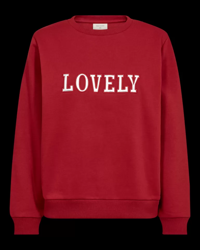 FREEQUENT FQKAMELA - PULLOVER - GREY,RED ChiliPepperw.Silver Shop