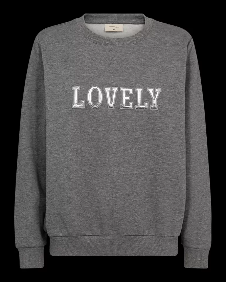 FREEQUENT FQKAMELA-PULLOVER - GREY MediumGreyMel.w.Silver Best