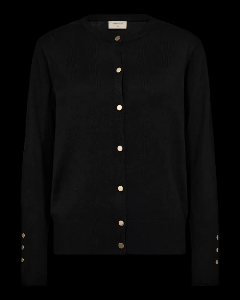 FREEQUENT FQKATIE - CARDIGAN - Black Fashion