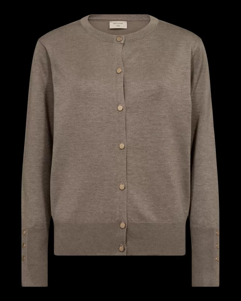 FREEQUENT FQKATIE - CARDIGAN - BROWN DesertTaupeMelange Best Sale
