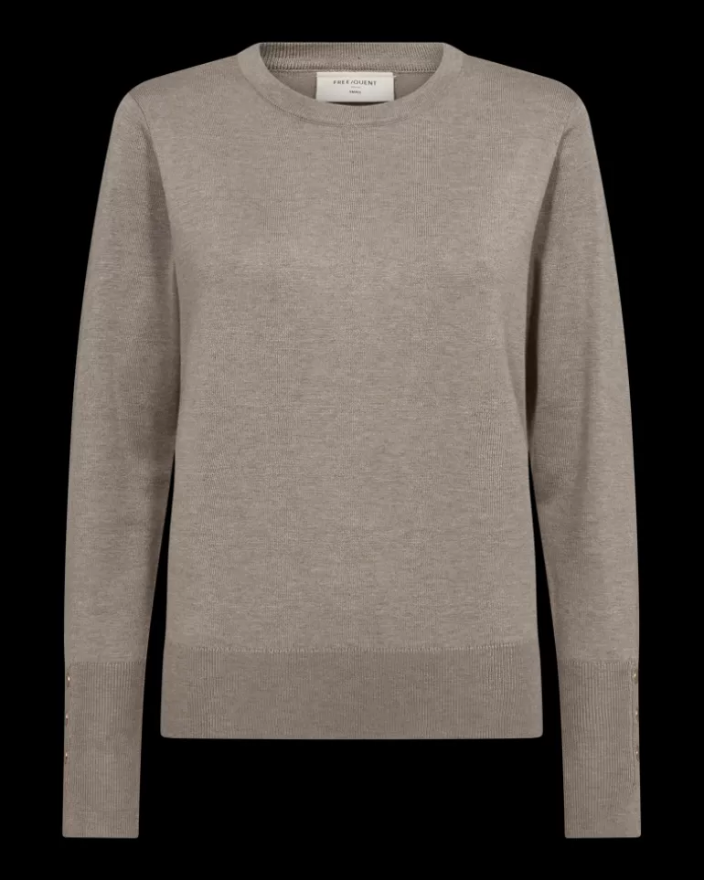 FREEQUENT FQKATIE - FINE-KNIT PULLOVER - BROWN DesertTaupeMelange Cheap
