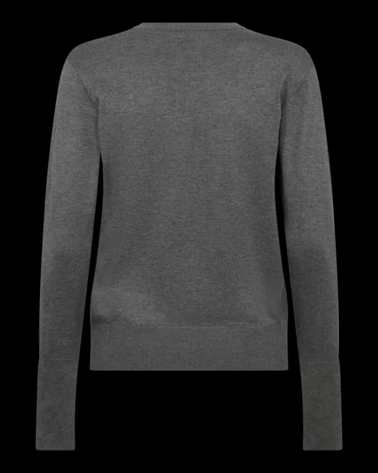 FREEQUENT FQKATIE - FINE-KNIT PULLOVER - GREY Darkgreymelange Store
