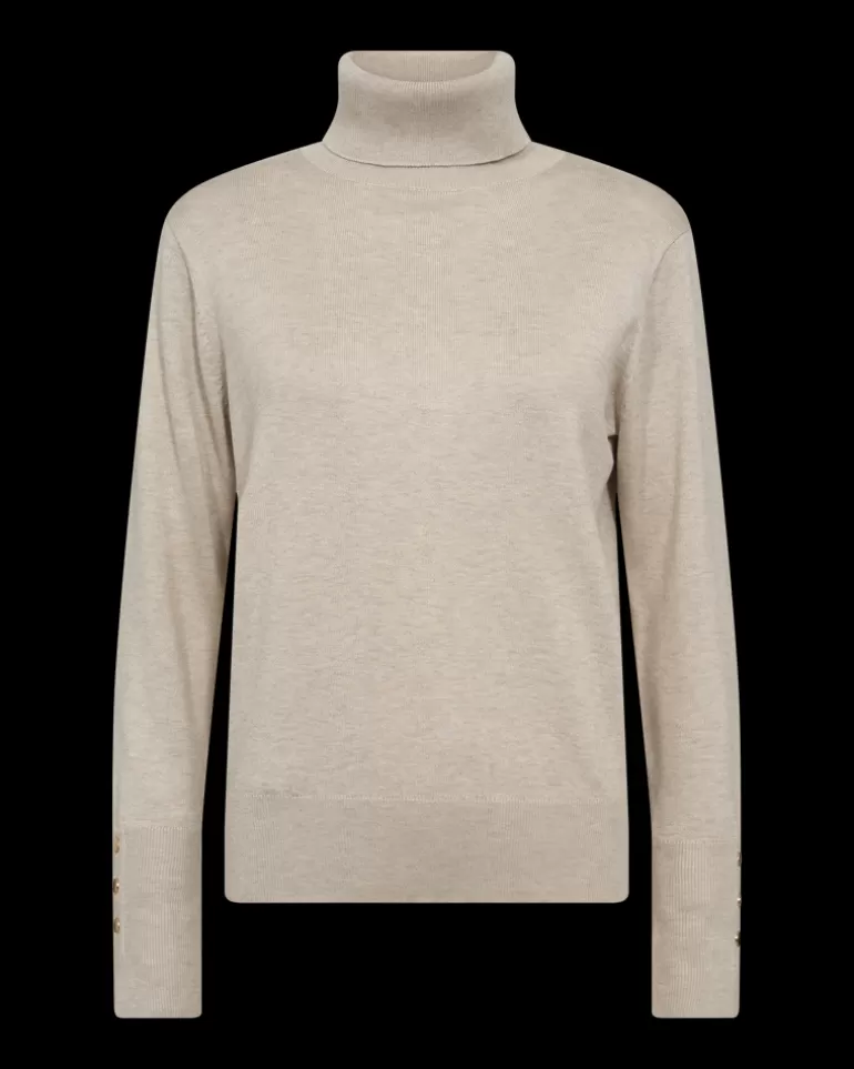 FREEQUENT FQKATIE - TURTLENECK - BEIGE Moonbeammelange Shop