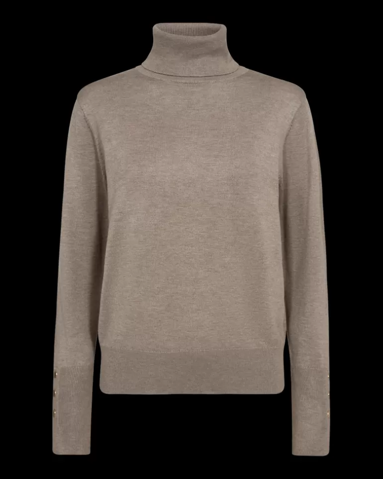 FREEQUENT FQKATIE - TURTLENECK - BROWN DesertTaupeMelange Online