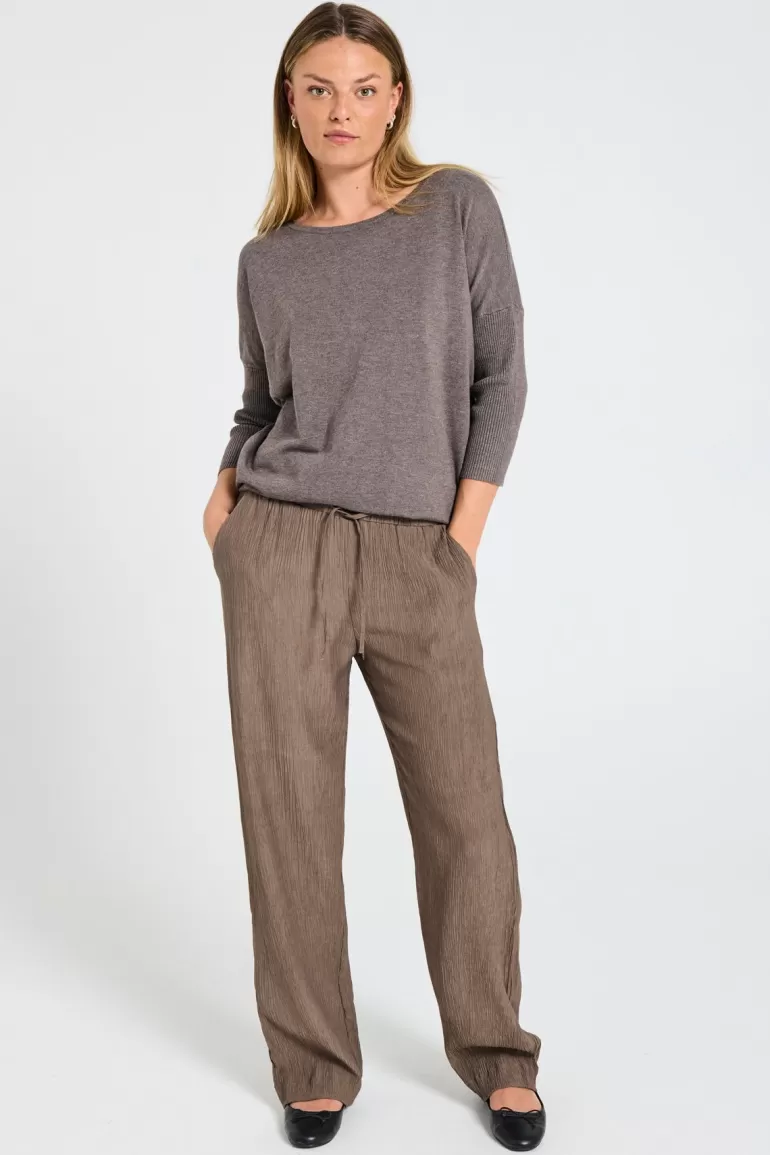 FREEQUENT FQLAGUNA - PANTS - BROWN Morel Shop