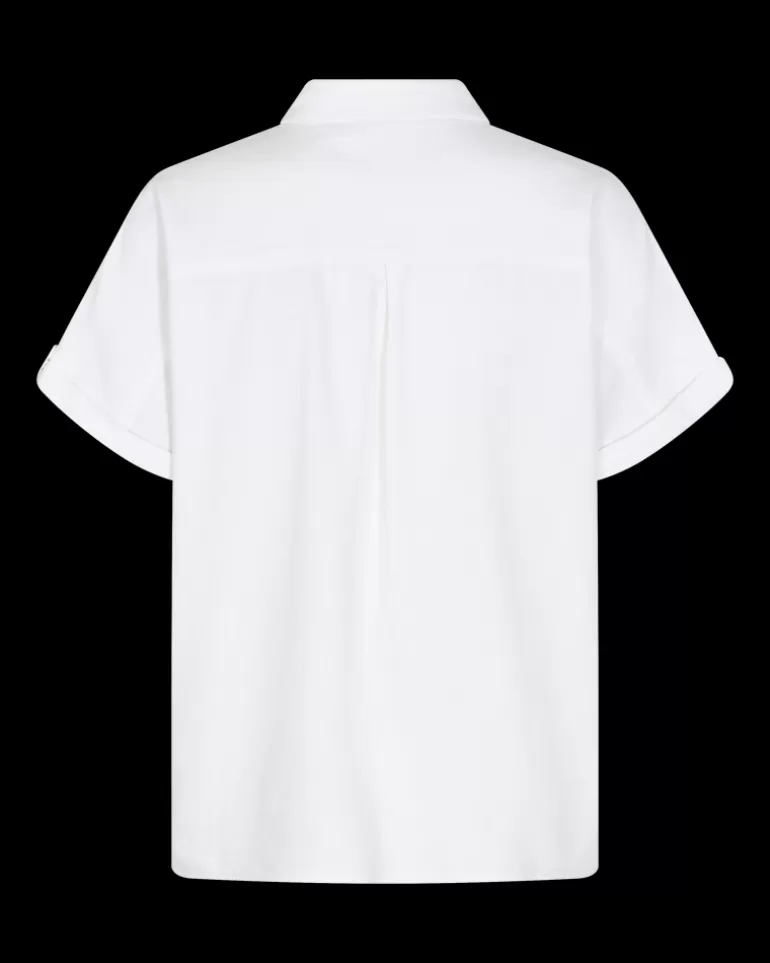 FREEQUENT FQLAVA - LINEN SHIRT - WHITE Brilliantwhite Cheap
