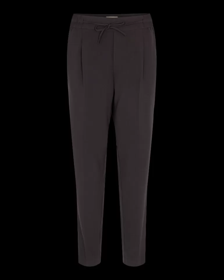 FREEQUENT FQLIZY - PANTS WITH TIES - Black Best Sale
