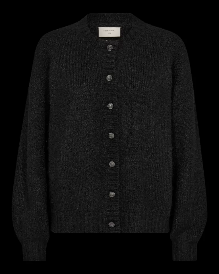 FREEQUENT FQLOUISA - CARDIGAN - Black Store