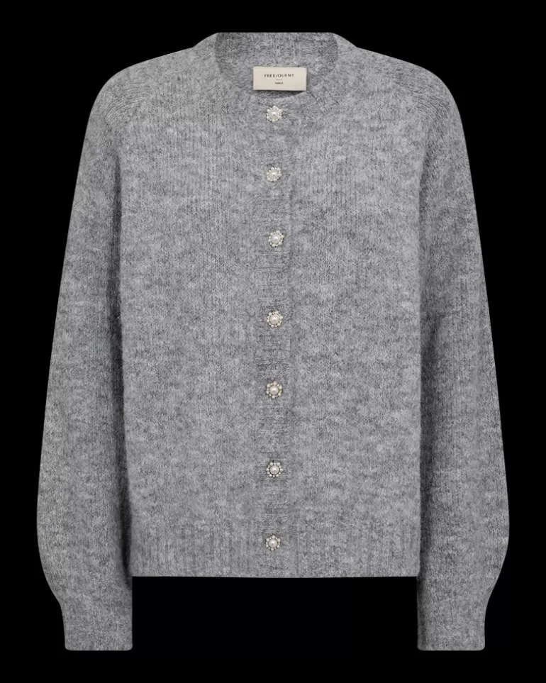 FREEQUENT FQLOUISA - CARDIGAN - GREY MediumGreymlg. Discount