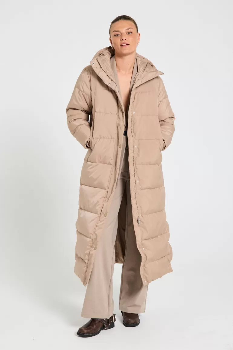 FREEQUENT FQLULA - WADDED JACKET - BEIGE SilverMink Shop