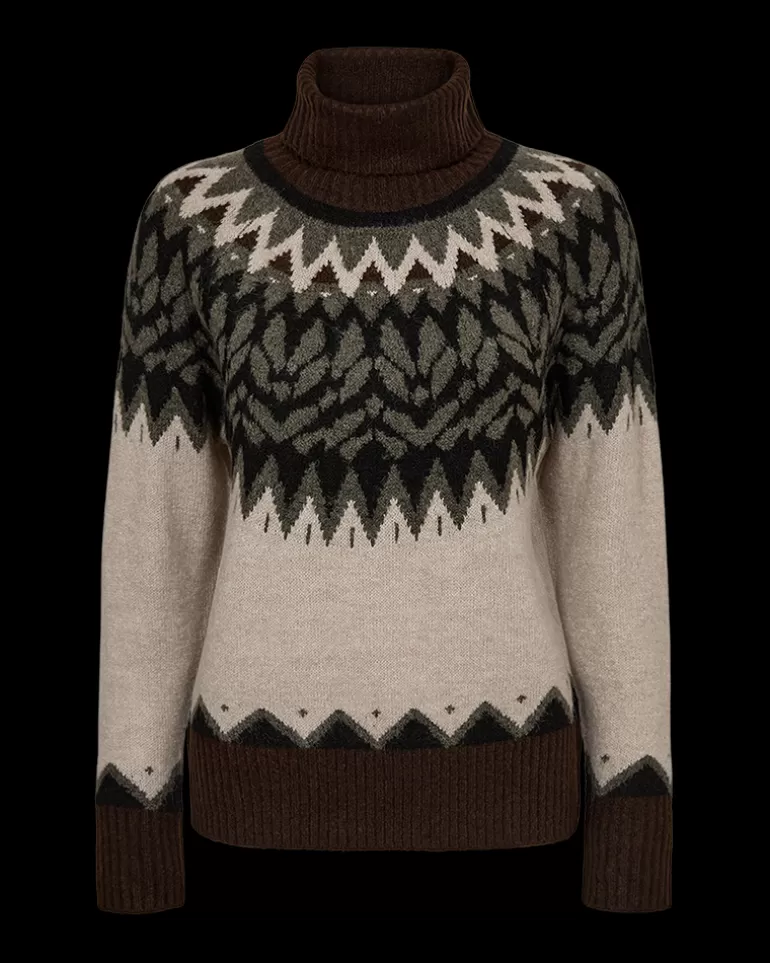 FREEQUENT FQMERLA - PULLOVER - BROWN AND BEIGE SimplyTaupeMlwCoffeeB.Ml Flash Sale