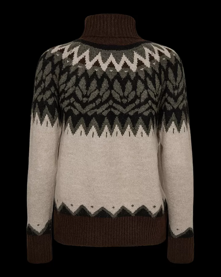 FREEQUENT FQMERLA - PULLOVER - BROWN AND BEIGE SimplyTaupeMlwCoffeeB.Ml Flash Sale