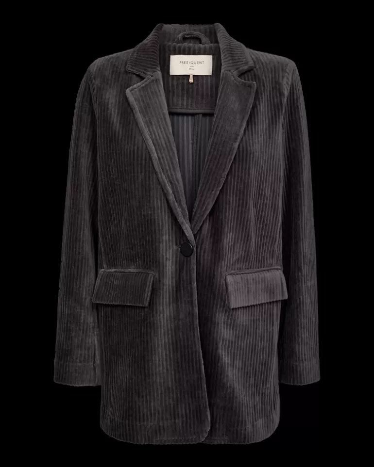 FREEQUENT FQNACORY - JACKET - GREY GrayPinstripe Outlet