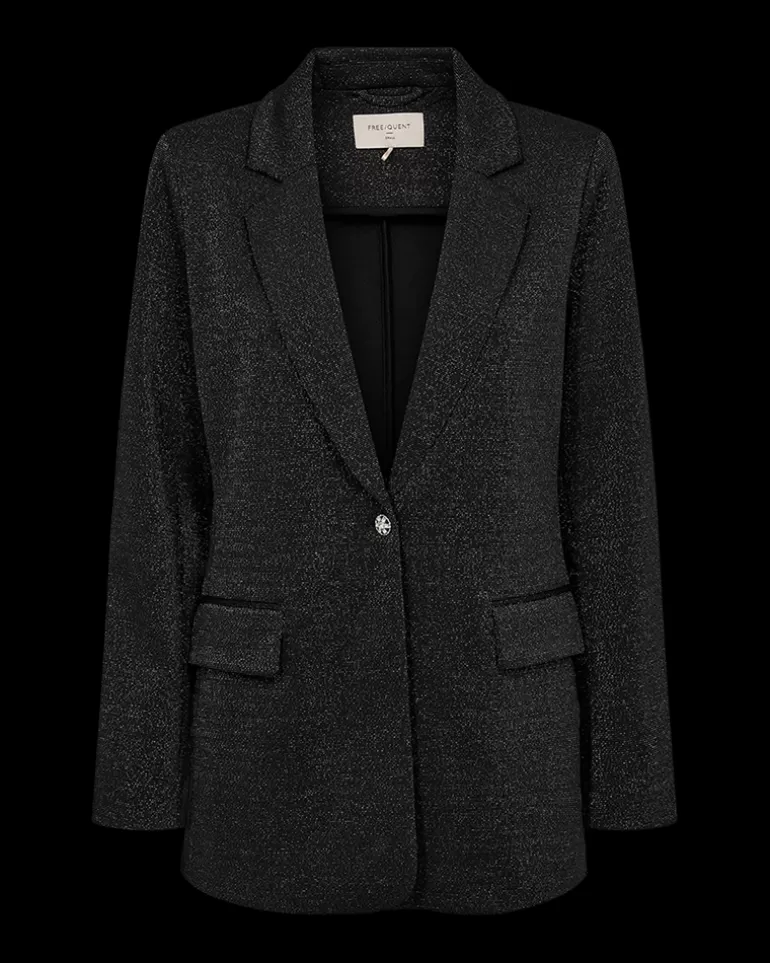 FREEQUENT FQNANNILUX - BLAZER - BLACK Blackw.Silver Hot