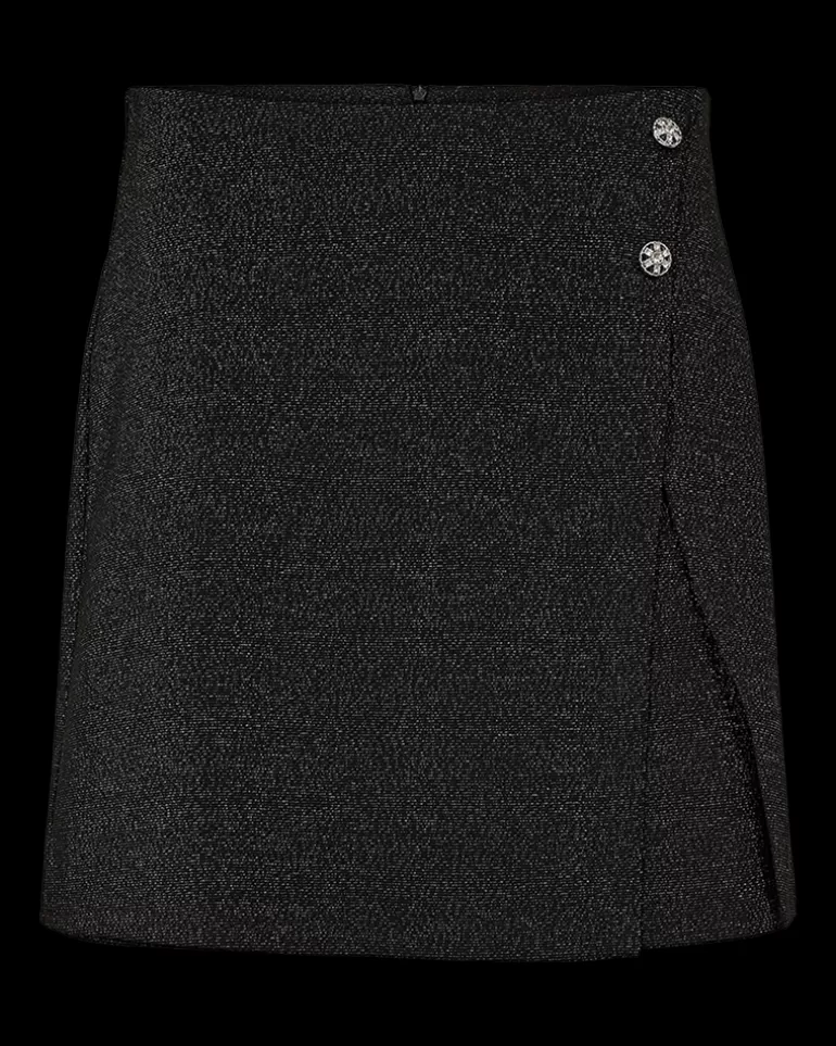 FREEQUENT FQNANNILUX - SKIRT WITH SHORTS - BLACK Blackw.Silver Online