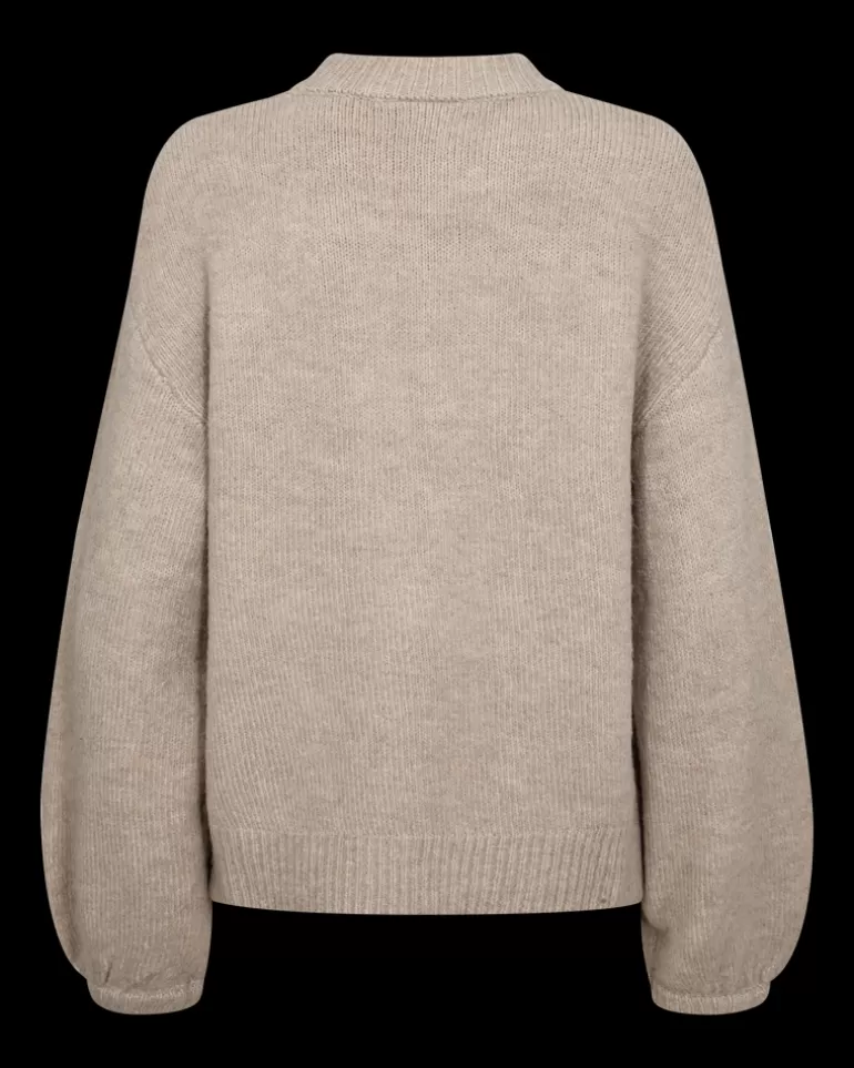 FREEQUENT FQPEARL - PULLOVER - BEIGE SimplyTaupeMel. Discount