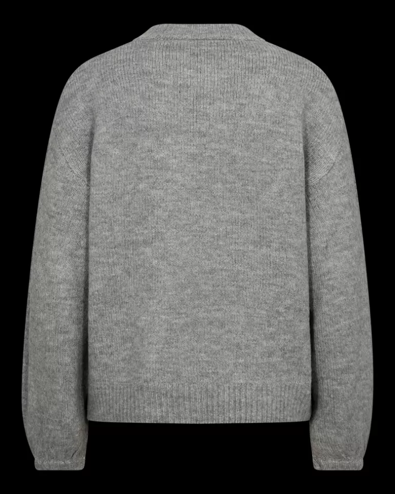 FREEQUENT FQPEARL - PULLOVER - GREY Med.GreyMelange Fashion