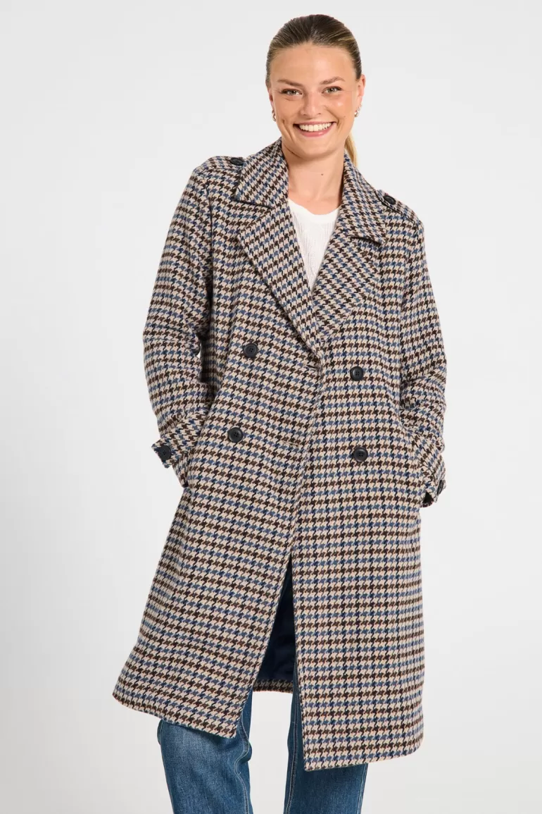 FREEQUENT FQPEPPY - JACKET - BEIGE AND BLUE SimplyTaupew.NavyBlazer Store