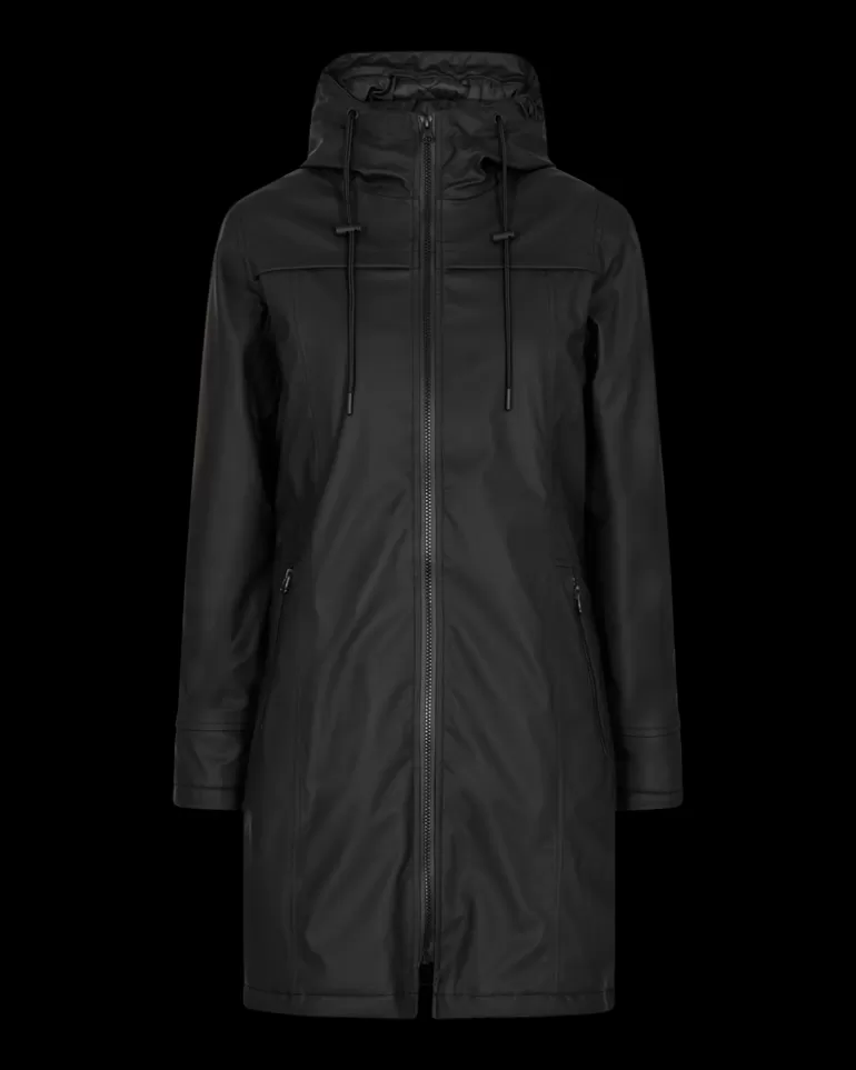 FREEQUENT FQRAIN - WATER-REPELLENT RAIN JACKET - Black Cheap