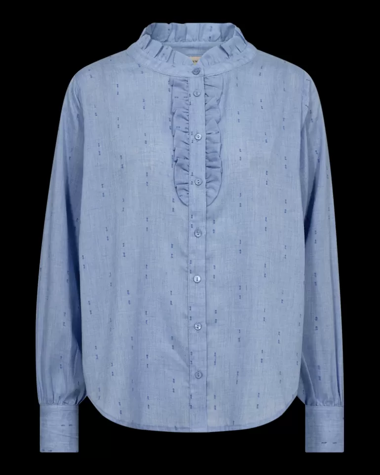 FREEQUENT FQRAYA - SHIRT - BLUE WedgewoodMelange Sale