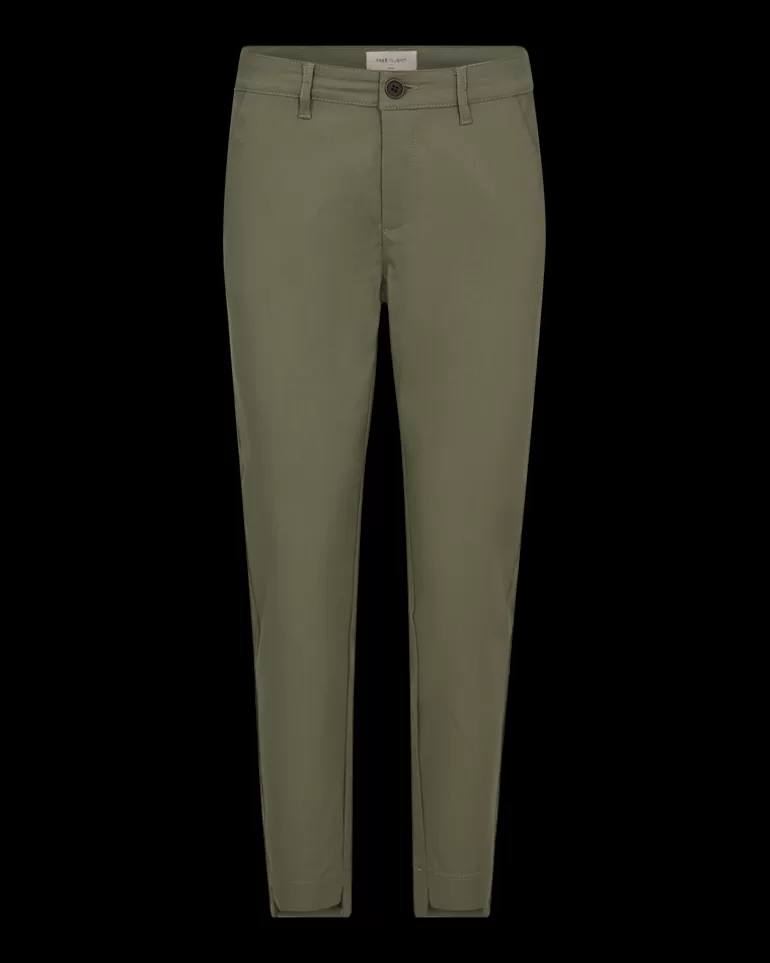 FREEQUENT FQREX - ANKLE PANTS - GREEN DeepLichenGreen Sale