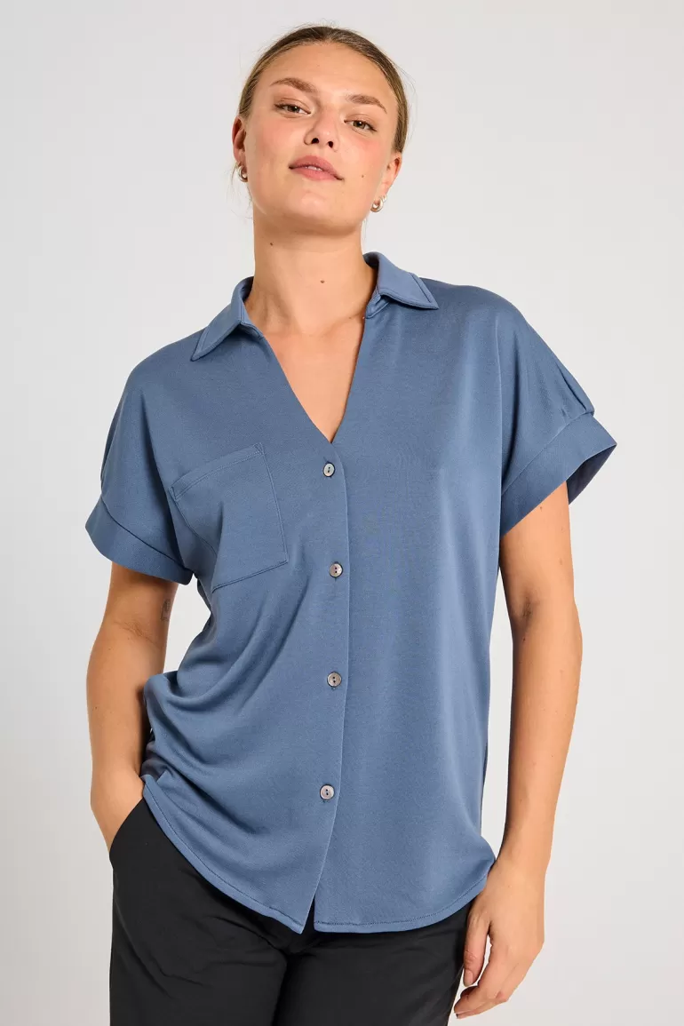 FREEQUENT FQRUE - BLOUSE - BLUE VintageIndigo Discount