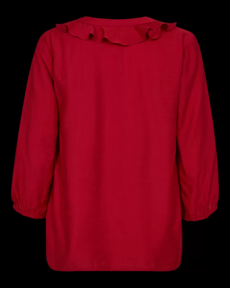 FREEQUENT FQSARA - BLOUSE - RED Bittersweet Clearance
