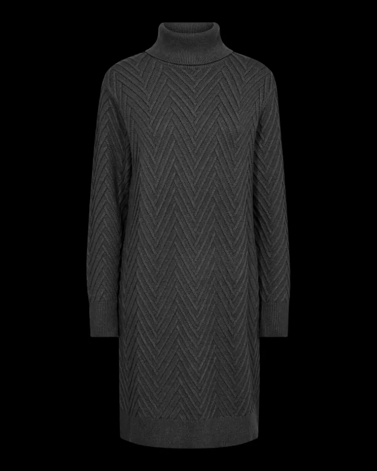FREEQUENT FQSATURN - DRESS - GREY DarkGreyMelange Outlet