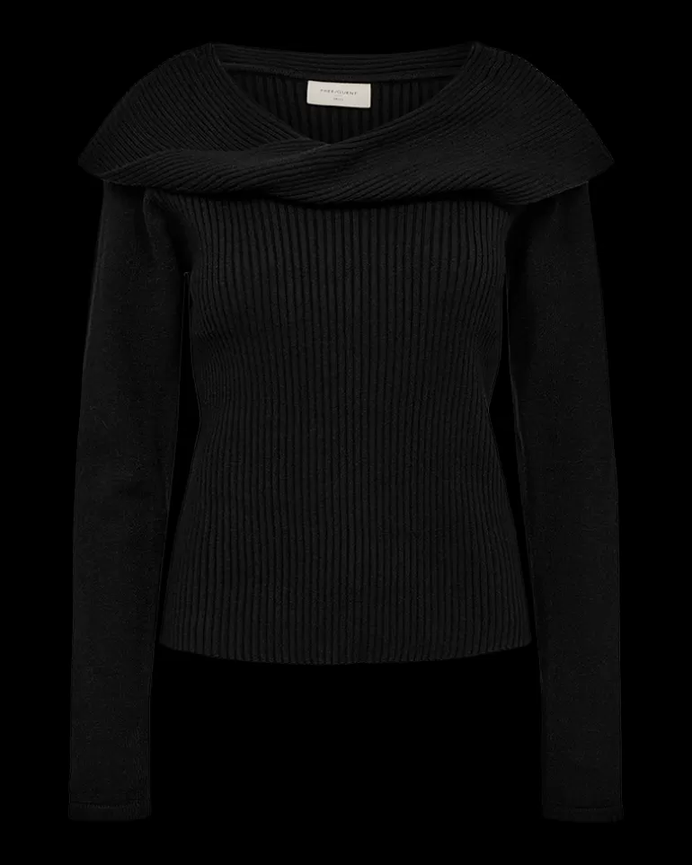FREEQUENT FQSCULLY - PULLOVER - Black New