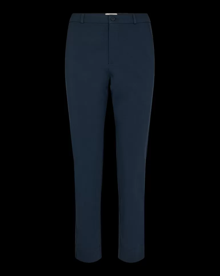 FREEQUENT FQSOLVEJ - ANKLE PANTS - BLUE Salute Discount