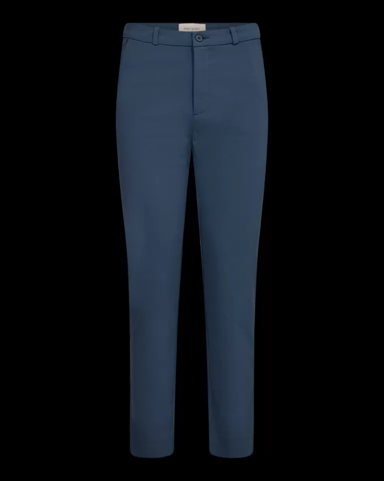 FREEQUENT FQSOLVEJ - ANKLE PANTS - BLUE VintageIndigo Flash Sale