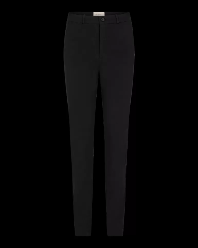 FREEQUENT FQSOLVEJ - HIGH WAISTED PANTS - Black Fashion