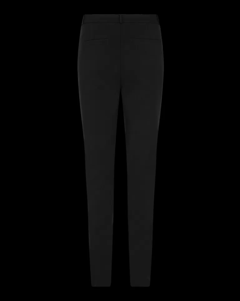 FREEQUENT FQSOLVEJ - HIGH WAISTED PANTS - Black Fashion